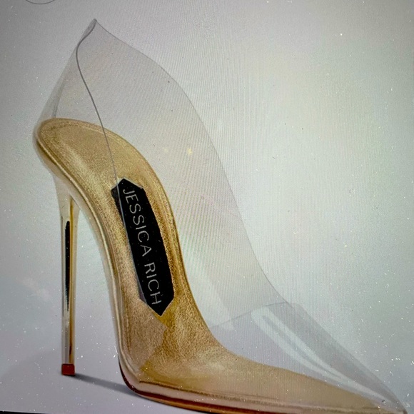 Jessica Rich Fancy stilettos size 8 gold - Picture 2 of 9